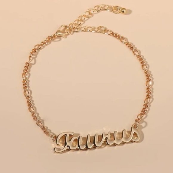Taurus Zodiac Golden Bracelet - Picture 1 of 2